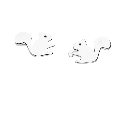 Children's Sterling Silver Squirrel Earrings