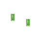 Sterling Silver Small Peridot Stud Earrings - Melchior Jewellery 