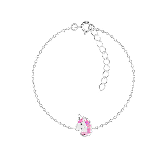 Children's Sterling Silver Unicorn Bracelet