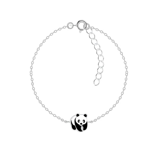 Children's Sterling Silver Panda Bear Bracelet