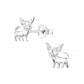Children's Sterling Silver chihuahua Dog Stud Earrings