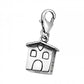 Sterling Silver 3D Home Sweet Home Clip on Charm