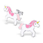 Children's Unicorn Horse Real Sterling Silver Stud Earrings - Spoilurself