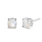 Sterling Silver Mother of Pearl Stud Earrings