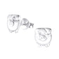 Children's Sterling Silver Pig Stud Earrings