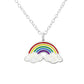 Children's Sterling Silver Rainbow Necklace