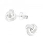Sterling Silver 5mm knot Stud Earrings