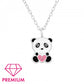 Children's 925 Sterling Silver Panda Bear Necklace