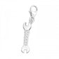 Sterling Silver Spanner Tool Clip on Charm