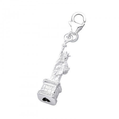 Sterling Silver Statue of Liberty Clip on Charm
