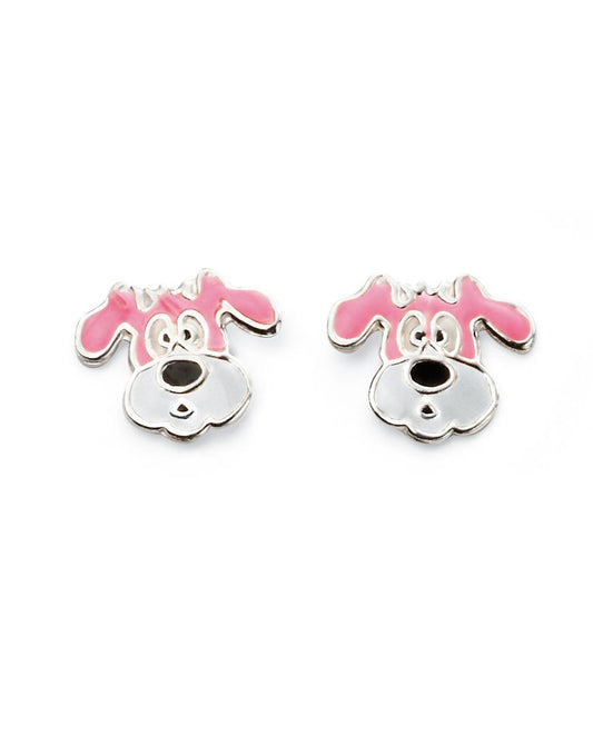 Children's Sterling Silver Dog Stud Earrings