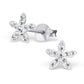 Melchior Jewellery crystal star earrings for women with sparkling clear crystals in a star design