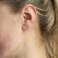 Sterling Silver Cross Through Drop Earrings