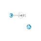 Melchior Jewellery childrens sterling silver aqua crystal studs coloured crystal stud earrings for women