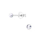 Melchior Jewellery childrens silver studs with clear crystals coloured crystal stud earrings for women small