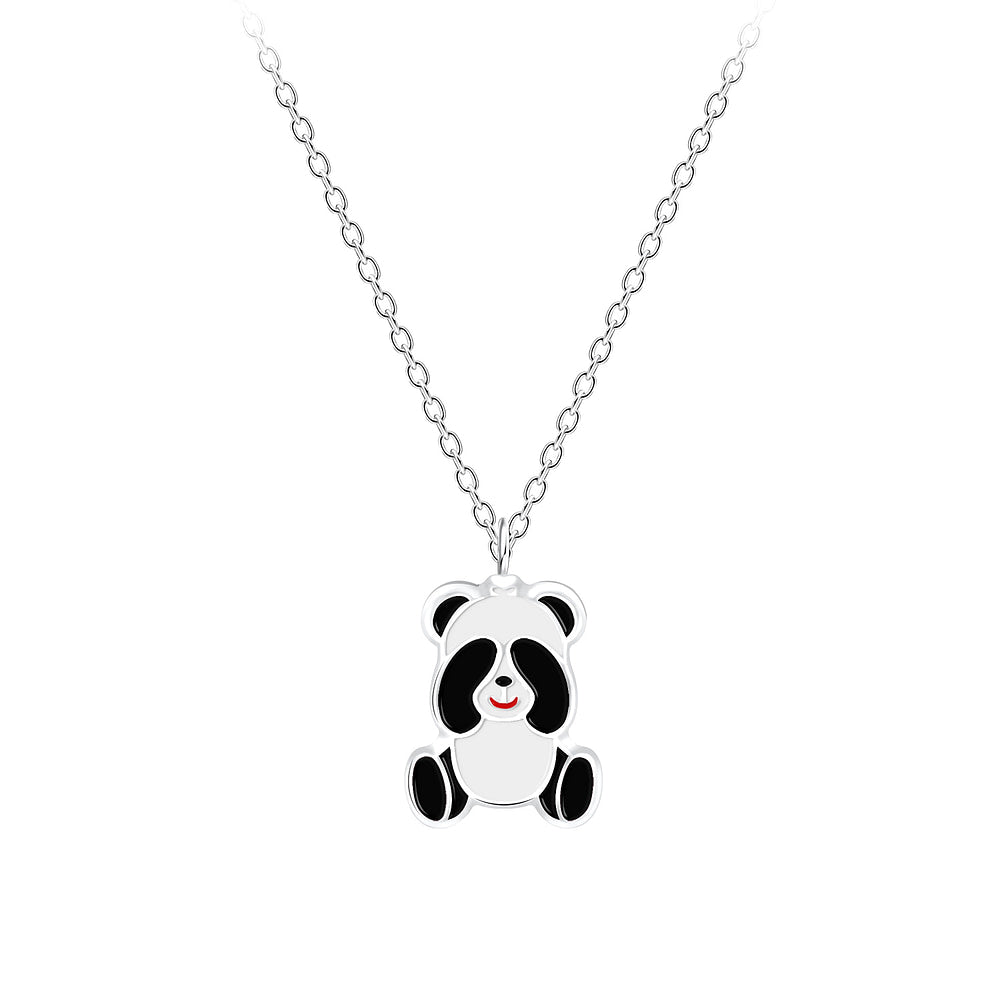 Melchior Jewellery childrens necklace with cute kids panda necklace gift pendant on silver chain
