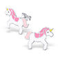 Melchior Jewellery kids unicorn stud earrings silver pink enamel unicorn studs for children gift