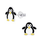 Melchior Jewellery penguin stud earrings for girls in black white and yellow children's accessory