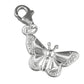 Melchior Jewellery sterling silver butterfly charm with detailed wings and clip on clasp