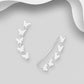 Sterling silver butterfly ear climbers by Melchior Jewellery featuring delicate butterfly design