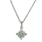 Melchior Jewellery sterling silver cubic zirconia necklace with a round sparkling pendant