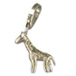 Melchior Jewellery sterling silver giraffe charm clip on charm with yellow spot details