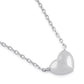 Melchior Jewellery sterling silver heart necklace with polished heart pendant on chain