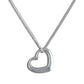 Melchior Jewellery sterling silver heart necklace with delicate open heart pendant on chain