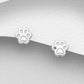 Melchior Jewellery sterling silver paw print earrings for women with a simple and elegant design