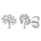 Sterling silver tree of life earrings by Melchior Jewellery with stud design for women