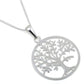 Melchior Jewellery sterling silver tree of life necklace with intricate circular pendant on chain