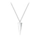 Melchior Jewellery sterling silver triangle pendant necklace with sleek geometric design on silver chain