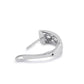Melchior Jewellery sterling silver twist hoop earrings with detailed design for women