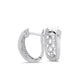 Melchior Jewellery sterling silver twist hoop earrings with intricate filigree design for women