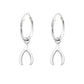 Melchior Jewellery sterling silver wishbone earrings for children with hoop design