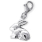 Sterling Silver Rabbit Clip On Charm