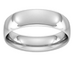 Sterling Silver 6mm D Shape Thick Wedding Band Ring