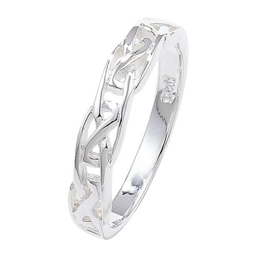 Sterling Silver Celtic Knot Band Ring