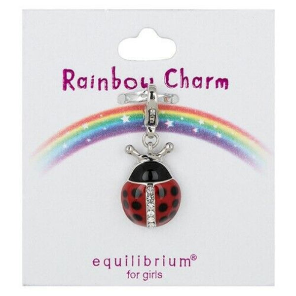 Childrens Silver Enamel Ladybird Charm - Melchior Jewellery 