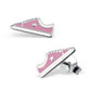 Childrens Real Sterling Silver Pink Training Shoe Stud Earrings - 