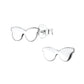 Melchior Jewellery sterling silver sunglasses earrings for children featuring sleek butterfly shape studs